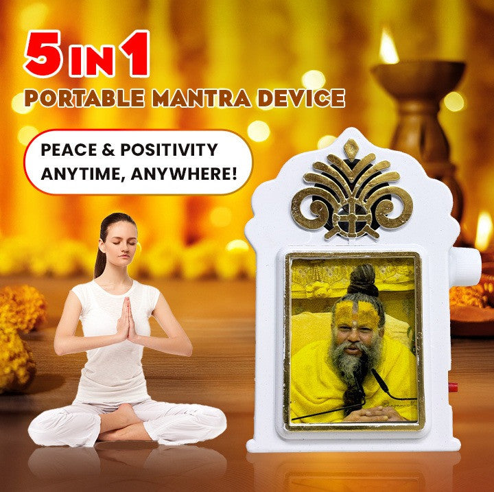 5 in 1 Hindi Mantra Device with Lamp Shri Premanand Ji Voice Mantra