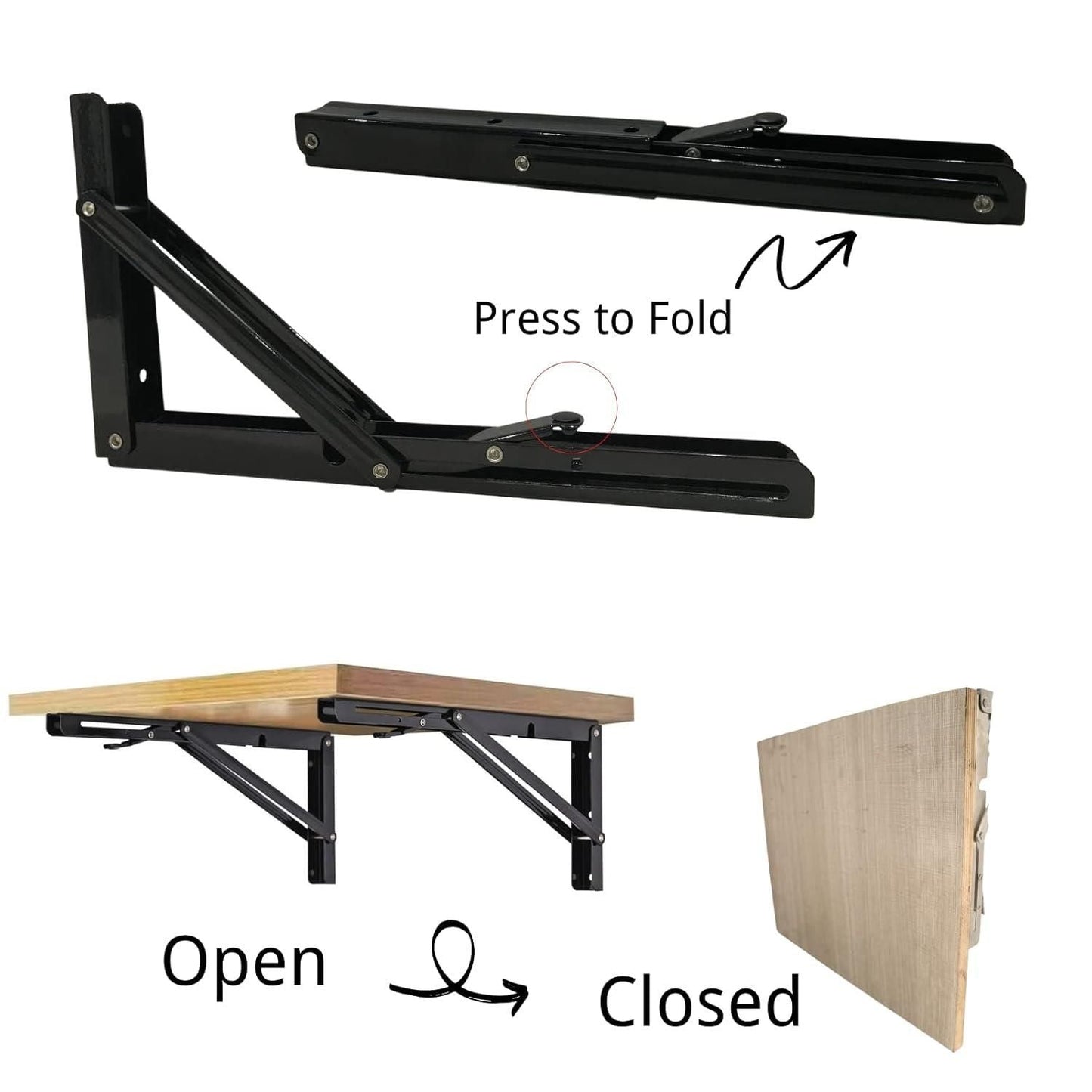 DIY Wall Mounted Folding Bracket