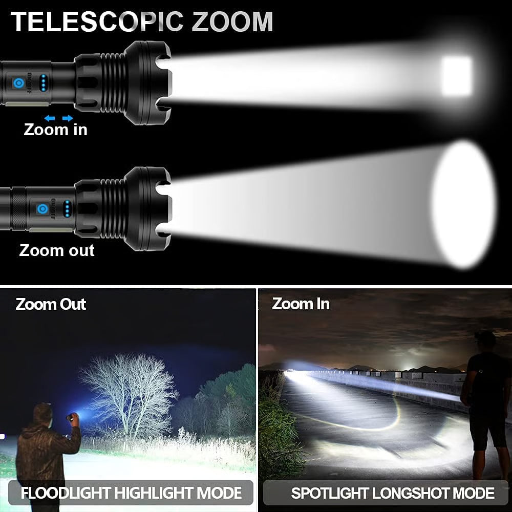 😍🔥LED Rechargeable Tactical Laser Flashlight😍🔥