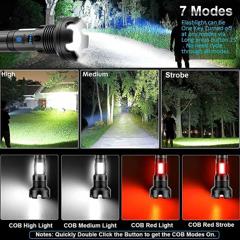 😍🔥LED Rechargeable Tactical Laser Flashlight😍🔥