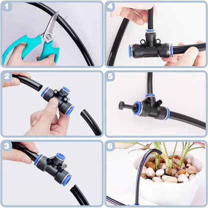 🌱360° curved garden automatic watering system