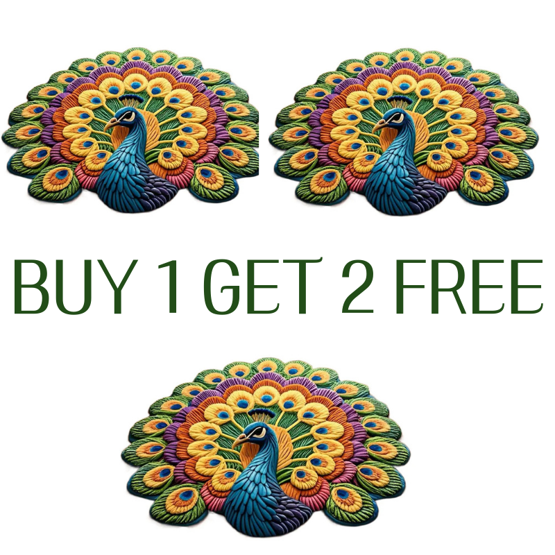 ⏳Time-Limited Special⏰Quick-Dry Non-Slip Peacock Mat