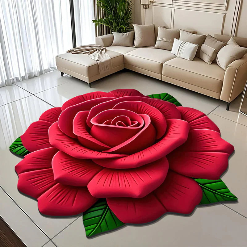 🌺Limited Time Half Price - Floral Plush and Diatomaceous Earth Floor Mat
