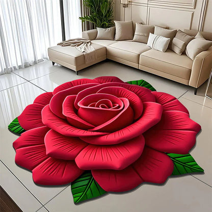 🌺Limited Time Half Price - Floral Plush and Diatomaceous Earth Floor Mat
