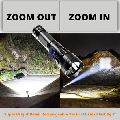 😍🔥LED Rechargeable Tactical Laser Flashlight😍🔥