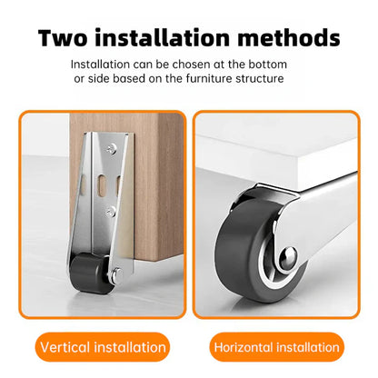 🚪 Door Long Brackets Swivel Wheels ⚙️