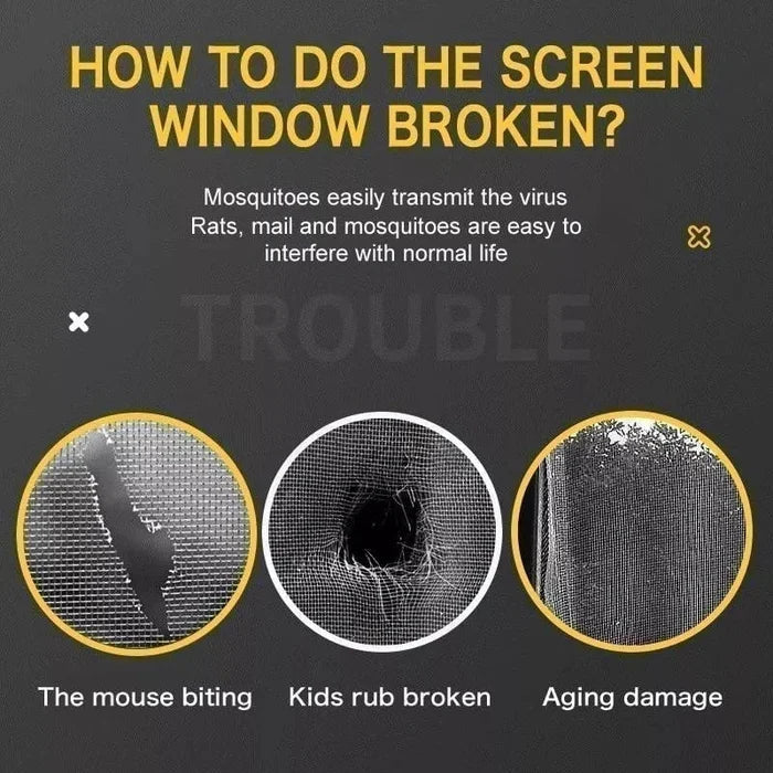 Window Mesh Repair Roll – Quick Fix for Broken Screens