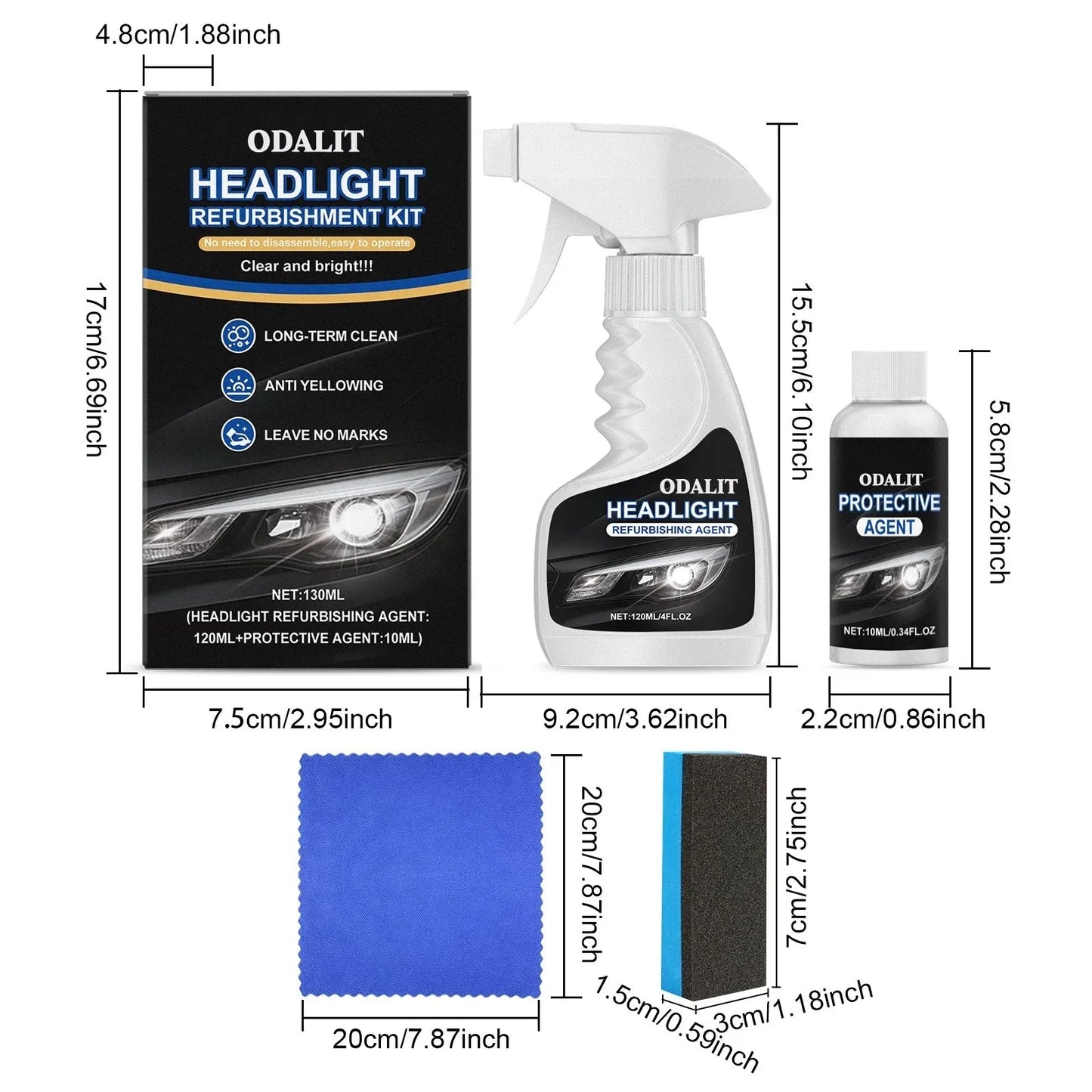 ODALIT Glass / Headlight Refurbishment Spray