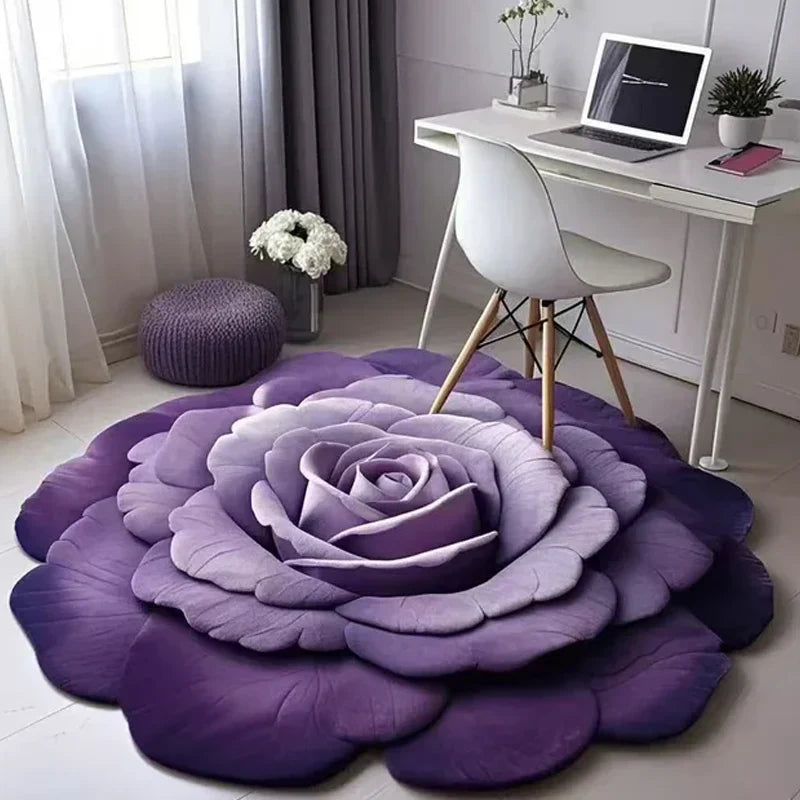 🌺Limited Time Half Price - Floral Plush and Diatomaceous Earth Floor Mat