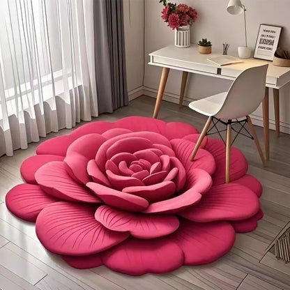 🌺Limited Time Half Price - Floral Plush and Diatomaceous Earth Floor Mat