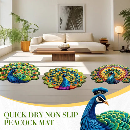 ⏳Time-Limited Special⏰Quick-Dry Non-Slip Peacock Mat